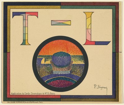 Tillämpning av herr Ch. Henrys kromatiska cirkel av Paul Signac