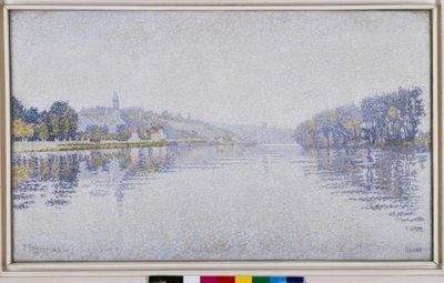 Riverside. Seinen vid Herblay av Paul Signac