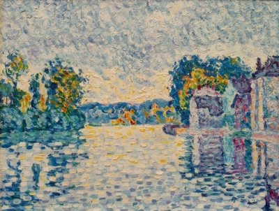 Seine vid Samois av Paul Signac