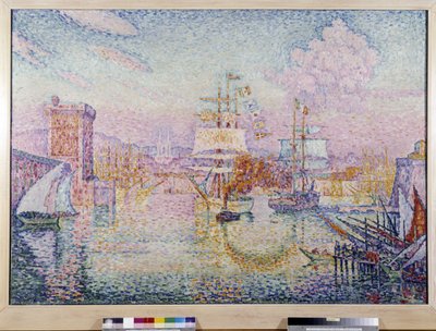 Inträde till hamnen i Marseille. Målning av Paul Signac (1895-1935) av Paul Signac