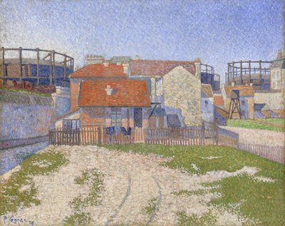 Gasometrar i Clichy av Paul Signac