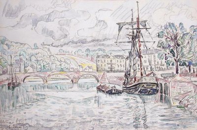 Hennebont av Paul Signac