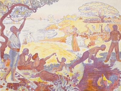 I harmonins tid: Livsglädje - Sunday by the Sea av Paul Signac