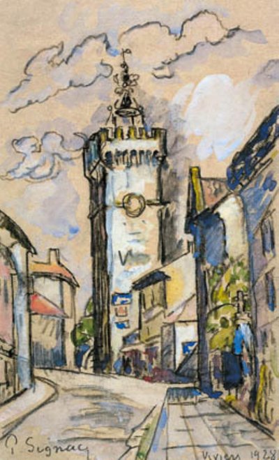 Klocktornet i Viviers av Paul Signac