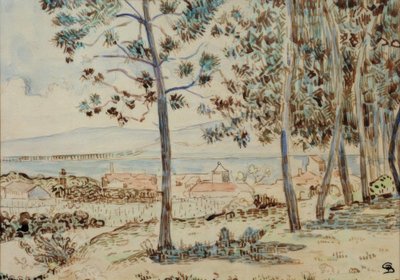 Katedralen i Quimperle av Paul Signac