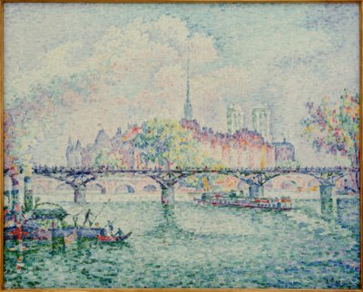 Pont des Arts (Der Pont des Arts) av Paul Signac