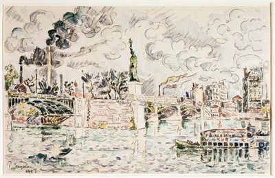 Grenelle-bron år 1927. av Paul Signac