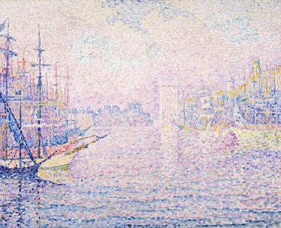 Marseilles hamn, Morgondimma, 1906 av Paul Signac
