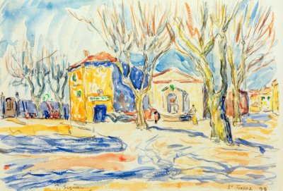 Saint-Tropez landskap av Paul Signac