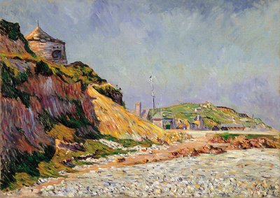 Port-en-Bessin, stranden av Paul Signac