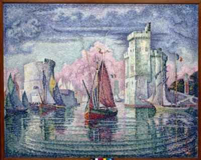 Hamnen i La Rochelle av Paul Signac