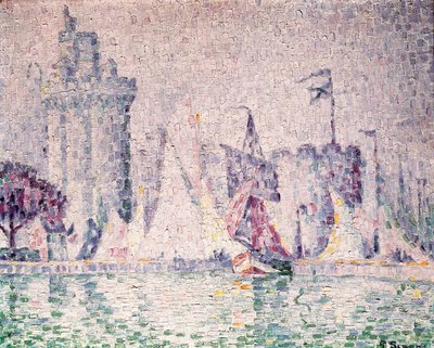 Hamnen i La Rochelle av Paul Signac