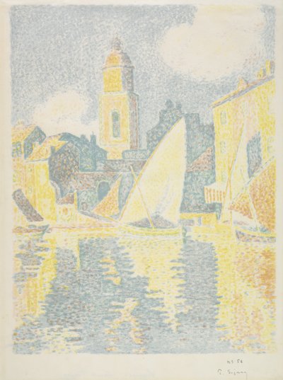 Saint-Tropez: Hamnen, 1897-98 av Paul Signac