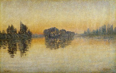 Solnedgång, Herblay av Paul Signac