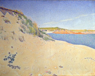 Stranden vid Saint-Briac. Op. 212 Sandstrand, 1890. av Paul Signac