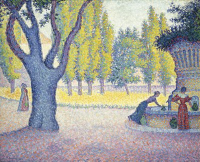 Fountain des Lices i St, 1895 av Paul Signac