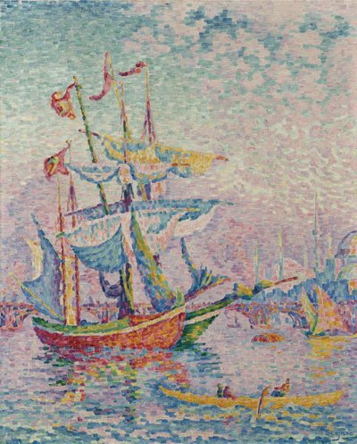 Gyllene hornet. Bron, 1907 av Paul Signac