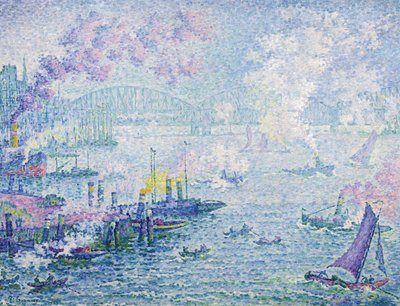 Rotterdams hamn, 1907 av Paul Signac