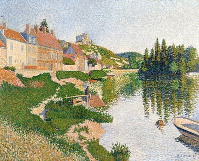 Flodbanken, Petit-Andely av Paul Signac