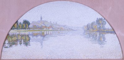 Seine vid Herblay (olja på siden) av Paul Signac