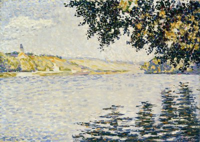 View of the Seine at Herblay av Paul Signac