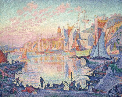 Hamnen i Saint-Tropez av Paul Signac