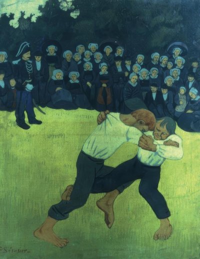 Den bretonska kampen / 1895 av Paul Sérusier
