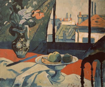 STILLEV I FÖNSTER - 1891 - O/L - NABI-MÅLNING av Paul Sérusier