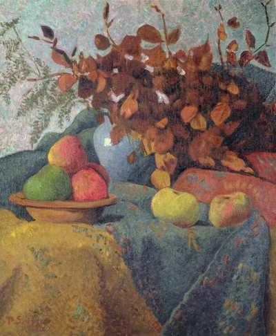 Stilleben av äpplen och höstlöv, 1910 av Paul Sérusier