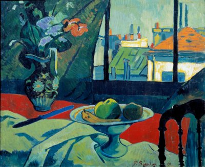 Stilleben, konstnärens verkstad Målning av Paul Serusier (1863-1927) 1891 Sön. 0,6x0,73 m Paris, musee d