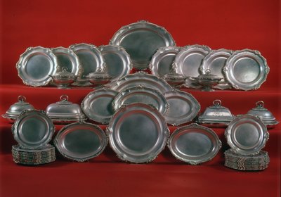 The Egremont Service, en George III middagsservering (silver) (se även 2607398) av Paul Storr