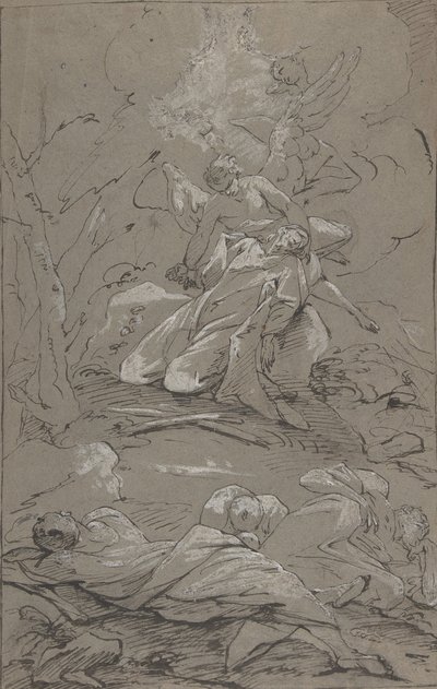 Kristus i Getsemane trädgård, 1712-62. av Paul Troger