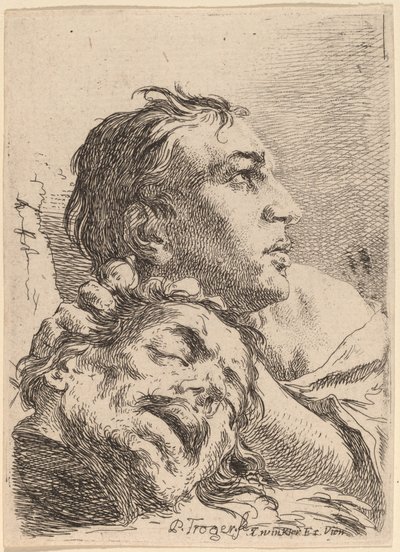 David med Goliats huvud av Paul Troger