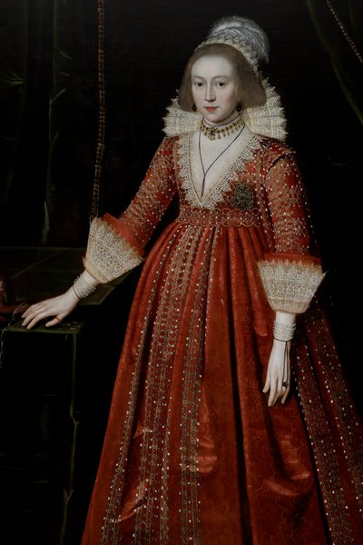 Drottning Elizabeth av Böhmen "Vinterdrottningen" (1596-1662) av Paul van Somer