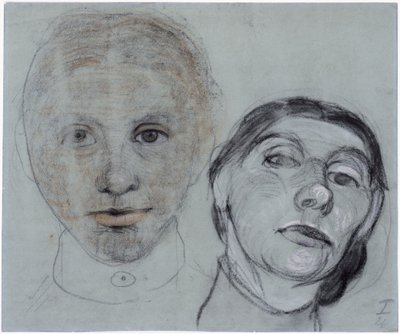 Två huvuden av Paula Modersohn-Becker