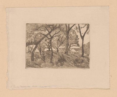 Skogsutsikt av Paula Modersohn Becker (signed by artist)