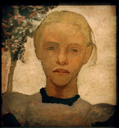 Flicka huvud av Paula Modersohn Becker