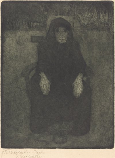 Gammal kvinna av Paula Modersohn Becker