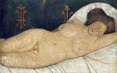 Liggande kvinnlig naken, 1905-06 av Paula Modersohn Becker