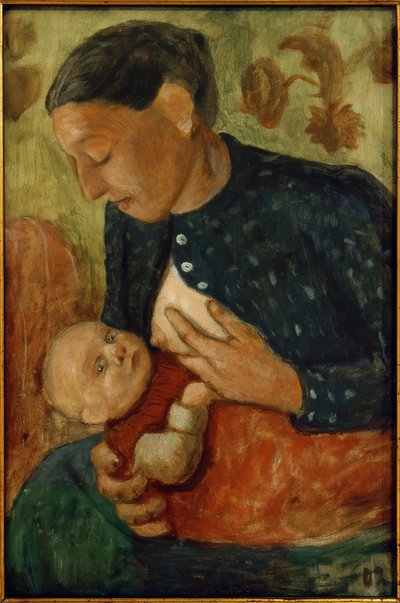Ammarande mamma av Paula Modersohn Becker