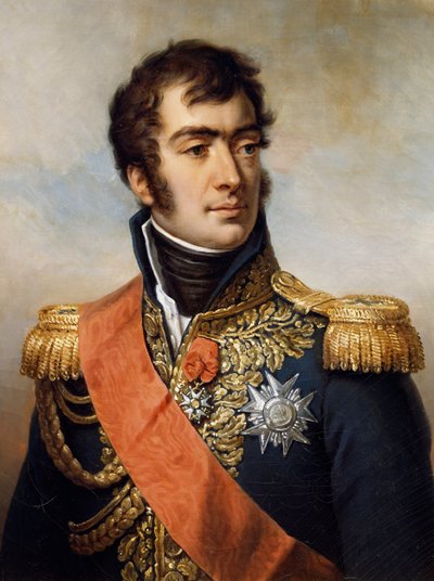 Porträtt av Auguste Frederic Louis Viesse de Marmont av Paulin Jean Baptiste Guerin
