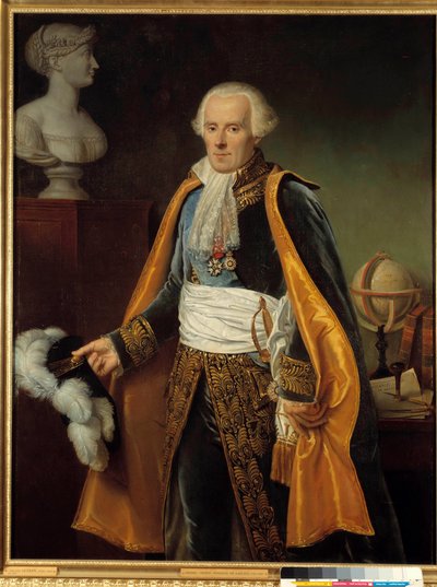 Porträtt av Pierre Simon, markis de Laplace (La Place) (1745-1827) Astronommålning av Paulin Guerin (1783-1855) 1800-talets sön. 1,46 x 1,13 m av Paulin Jean Baptiste Guerin