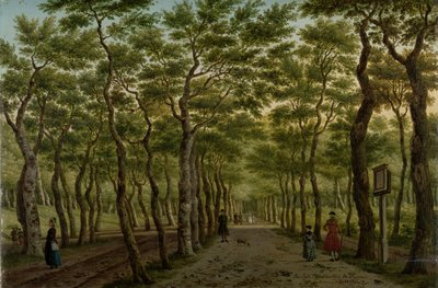 Herepaden i Haagse Bos Scheveningenskogen nära Haag av Paulus Constantijn la Fargue (signed by artist)
