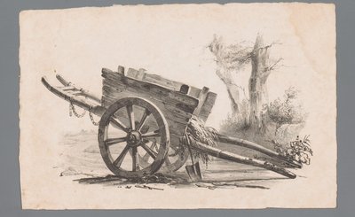 Bil med två hjul av Paulus Lauters (attributed to)