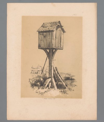 Landskap med duvslag Pittoreska ansikten av Paulus Lauters (serietitel) Etrennes pittoresques pour 1839, par Lauters (serietitel) av Paulus Lauters