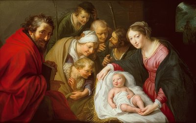 Tillbedjan av herdarna. 1630 av Paulus Moreelse