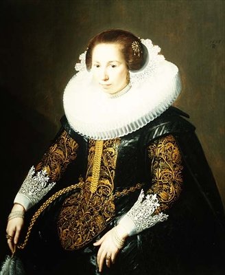Porträtt av Catharina van Voorst (1595-1650) av Paulus Moreelse