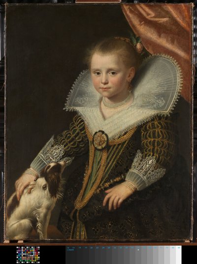 Porträtt av en flicka, känd som "Den lilla prinsessan" av Paulus Moreelse