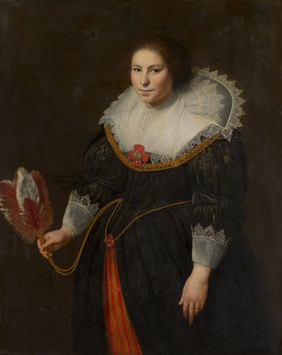 Porträtt av en dam av Paulus Moreelse