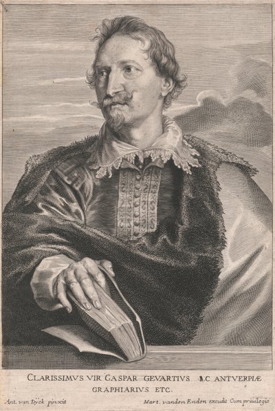 Den mest kända mannen Gaspar Gevartius I.C. Antwerpen, Graphiarius, etc. av Paulus Pontius